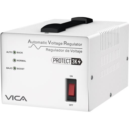 [VICA_PROTECT 3K] Vica REGULADOR VICA 3KVA/1800W 4 TOMAS P/LINEABLANCA, LEDS (PROTECT 3K)