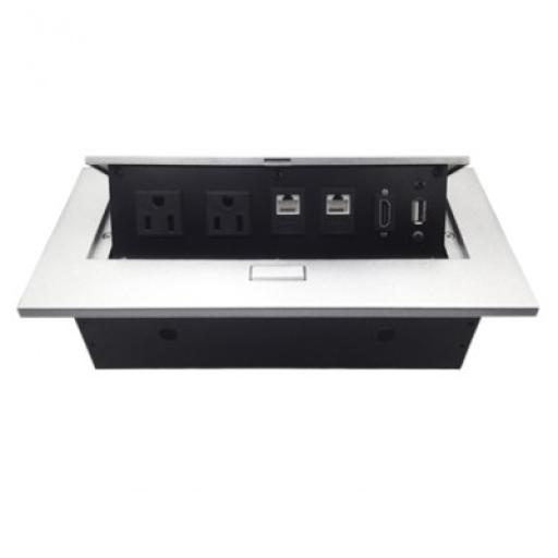 [BROBOTIX_171224] BRobotix CAJA PARA MESA: HDMI, USB, RJ45 CAT6 BROBOTIX 171224