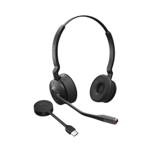 [JABRA_ENGAGE55-MS-STEREO-A] Jabra Jabra Engage 55, Auricular stereo versión MS con aislamiento de ruido activa, adaptador DECT USB-A (9559-450-125)