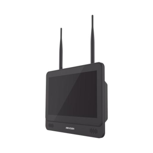 [HIKVISIONDIGITALTECHNOLOGY_DS-7604NI-L1/W] Hikvision Digital Technology NVR 4 Megapixel / Pantalla LCD 11.6" / 4 canales IP / 1 Bahía de Disco Duro / 2 Antenas Wi-Fi / Salida de Vídeo Full HD