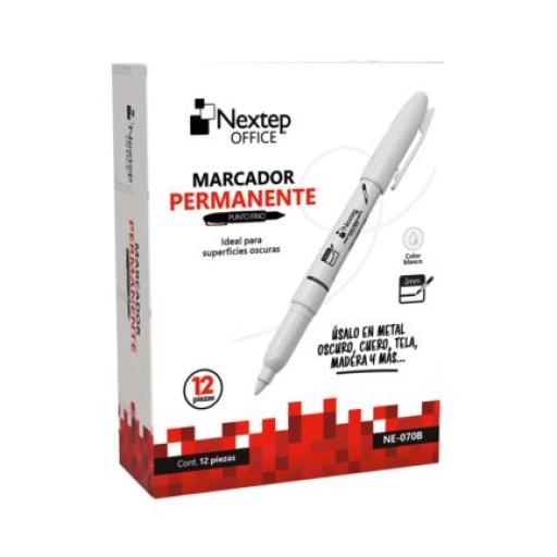 [NEXTEP_NE-070 B] Nextep BUNDLE MARCADOR PERMANENTE NEXTEP PUNTA FINA  2 MM. NEGRO C/12  CONT. 2 PIEZAS