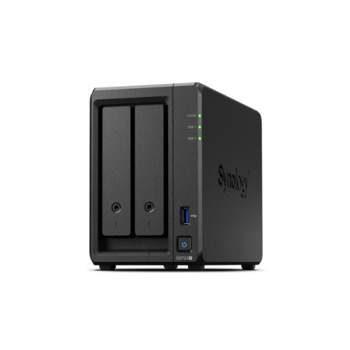 [SYNOLOGY_DS723PLUS] Synology Servidor NAS de 2 Bahías (Expandible a 7 Bahías) / Hasta 126 TB / Servicio Nube Gratis (P2P) / Administración Remota y Respaldo Programado