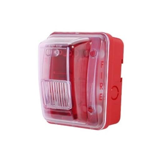 [HOCHIKI_HGOE-R] Hochiki Cubierta para instalar sirenas estrobo en exterior compatible con estrobos sirenas Hochiki color rojo