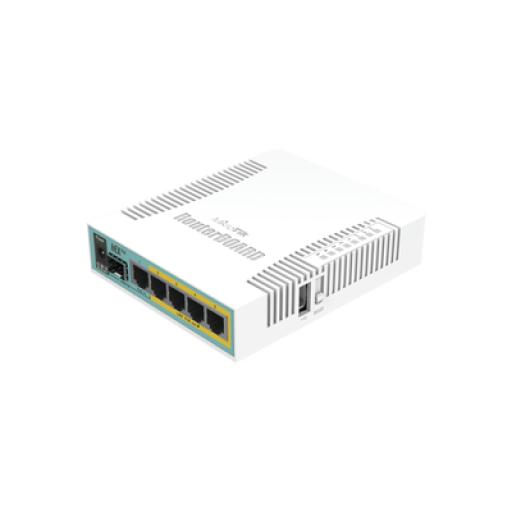 [MIKROTIK_RB960PGS] Mikrotik (hEX PoE) Routerboard 5 puertos Gigabit Ethernet PoE 802.3at, 1 Puerto USB