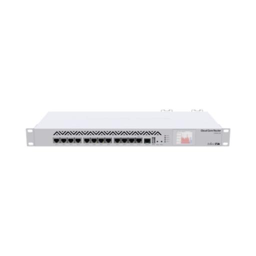 [MIKROTIK_CCR1016-12G] Mikrotik Cloud Core Router, CPU 16 Núcleos, Throughput 17.8Mpps/12Gbps, 12 Puertos Gigabit Ethernet, 2 GB Memoria