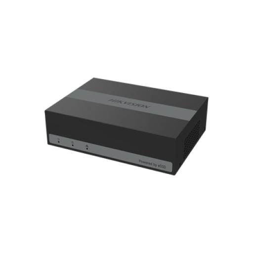[HIKVISIONDIGITALTECHNOLOGY_DS-E04HGHI-B] Hikvision Digital Technology DVR 2 Megapíxel (1080p) Lite / 4 Canales TurboHD + 1 Canal IP / 15 Días de Grabación / Unidad de Estado Solido Incluido / H.265+ / Acusense Lite (Evita Falsas Alarmas) / Diseño Ultra Compacto / Extra Silencioso  / eSSD de 300 G