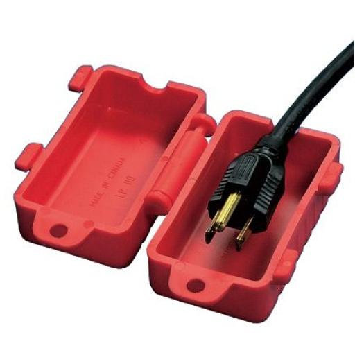 [PANDUIT_PSL-CL110] Panduit Dispositivo de Bloqueo LOTO para Enchufes de 120 Vca, Fabricado con Polipropileno, Color Rojo