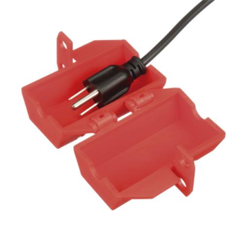 [PANDUIT_PSL-CL110] Panduit Dispositivo de Bloqueo LOTO para Enchufes de 120 Vca, Fabricado con Polipropileno, Color Rojo