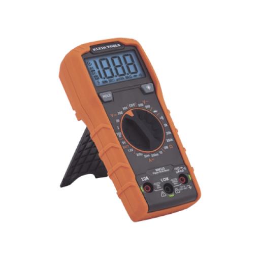 [KLEINTOOLS_MM325] Klein Tools Multímetro Digital con Selección Manual Rango 600V CAT III con Protección de Alerta LED del Cable de Prueba
