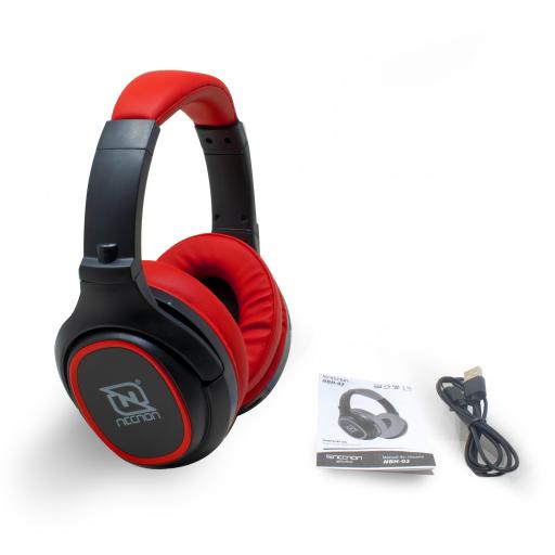 [NECNON_NBAB0202TC] NECNON AUDIFONOS NECNON BLUETOOTH NBH-02 MANOS LIBRES TYPE C ROJO NBAB0202TC