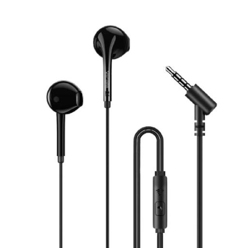 [VORAGO_EP-201-V2-BK] Vorago AUDIFONO VORAGO MANOS LIBRES 3.5MM CTRL VOL. Y MICROF NEG EP-201-V2-BK