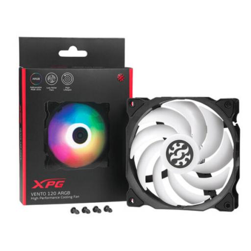 [XPG_VENTO120ARGB-BKCWW] XPG VENTILADOR XPG VENTO 120 ARGB 120MM 1200RPM NEGRO (VENTO120ARGB-BKCWW)