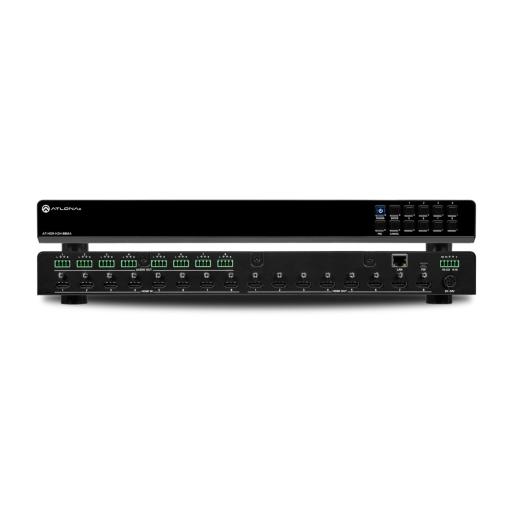 [ATLONA_AT-HDR-H2H-88MA] ATLONA Switch matriz HDMI 8x8 para formatos HDR y HDCP 2.2 / Soporte de video 4K UHD @ 60 Hz / Control a través de Ethernet, RS-232 e IR