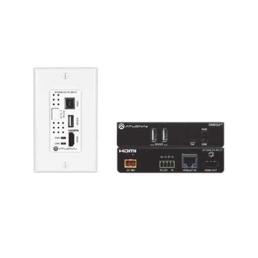 [ATLONA_AT-OME-EX-WP-KIT-LT] ATLONA OMEGA 4K/UHD Placa de pared HDBaseT TX/RX para HDMI con USB