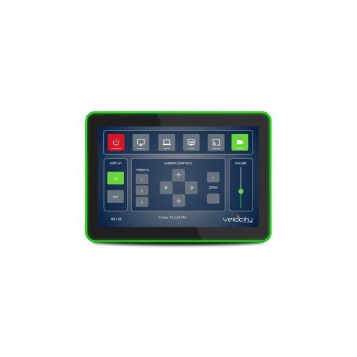 [ATLONA_AT-VTPG-1000VL-BL] ATLONA Panel táctil de sistema Velocity de 10” todo en uno con gateway integrado color negro / Sistema de control AV completo / Iluminación del bisel / Gateway Velocity integrada
