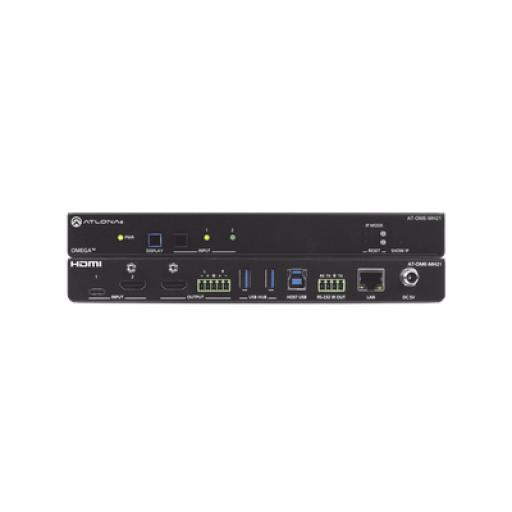 [ATLONA_AT-OME-MH21] ATLONA Switch Matriz Omega 4K/UHD Entrada Doble para HDMI y USB-C con Hub USB