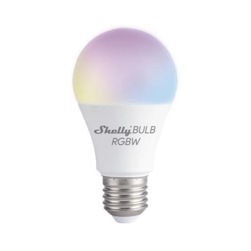 [SHELLY_SHELLYDUORGBW] SHELLY Foco  inteligente con señal inalámbrica WIFI / multi color RGBW/ uso de App Shelly/ AC 100-240V