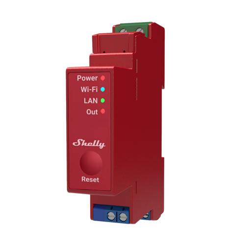 [SHELLY_SHELLYPRO1PM] SHELLY Relevador / Interruptor WIFI/ Industrial y residencial inteligente / Hasta 16A / Soporta Google /Alexa / Nube P2P y control Local / 1 canal y puerto ethernet