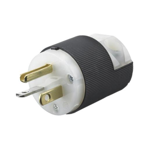 [HUBBELL_HUB-HBL5366C] Hubbell Clavija Entrada Recta/ 20 A 125 V/ 2 Polos 3 Hilos/ Nema 5-20 P/ Grado Industrial- Comercial.