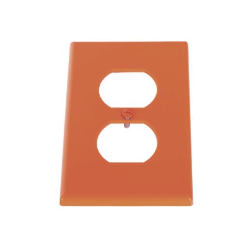[HUBBELL_HUB-P80R] Hubbell Tapa para Contacto Dúplex Color naranja.