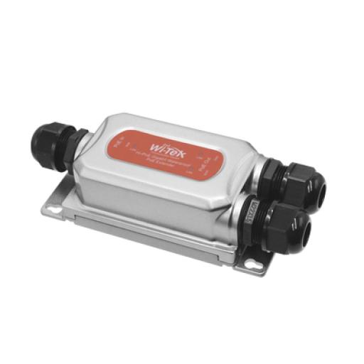 [WI-TEK_WIPOE22EO] WI-TEK Extensor PoE para exterior / Entrada PoE de 90W y 2 salidas PoE de 60W y 30W / Protección IP68
