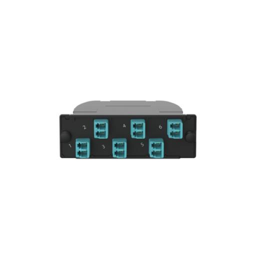 [PANDUIT_FC2ZN-12-10AS] Panduit Casete OptiCom® de Fibra Óptica Multimodo OM4, Con Conector MPO a 6 LC Duplex, Polaridad Método A, Pérdida de Inserción Estándar 