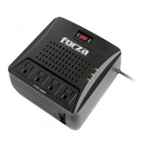 [FORZAPOWERTECHNOLOGIES_FVR-3001M] Forza Power Technologies Regulador de Voltaje Forza FVR-3001M Automático 3000VA/1500W 120V 4-NEMA 50/60Hz