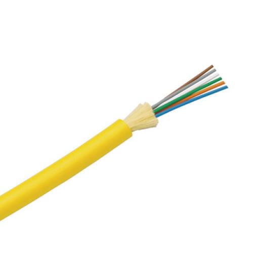 [PANDUIT_FSDR912Y] Panduit Cable de Fibra Óptica de 12 hilos, Monomodo OS2 9/125, Interior, Tight Buffer 900um, No Conductiva (Dieléctrica), OFNR (Riser), Precio Por Metro
