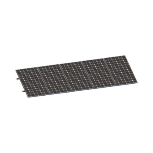 [EPCOM_VEKTORMINIKIT1X5] Epcom Kit De Minirieles Para Panel Solar Arreglo 1X5 Para Instalación Plano En Lámina