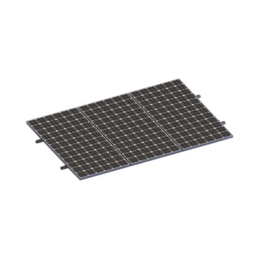 [EPCOM_VEKTORMINIKIT1X3] Epcom Kit De Minirieles Para Panel Solar Arreglo 1X3  Para Instalación Plano En Lámina