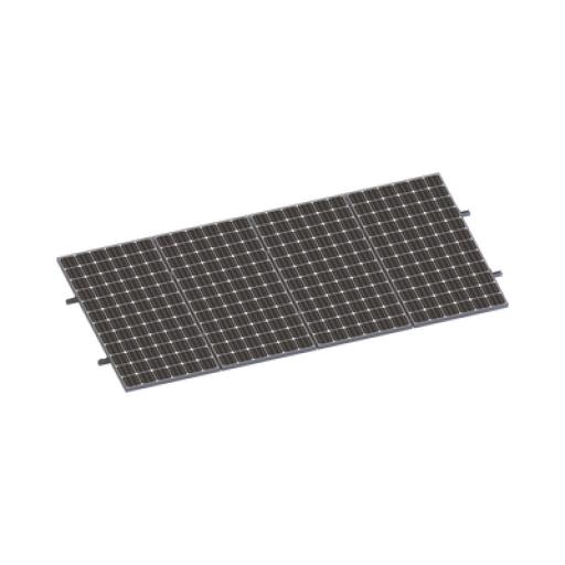 [EPCOM_VEKTORMINIKIT1X4] Epcom Kit De Minirieles Para Panel Solar Arreglo 1X4 Para Instalación Plano En Lámina