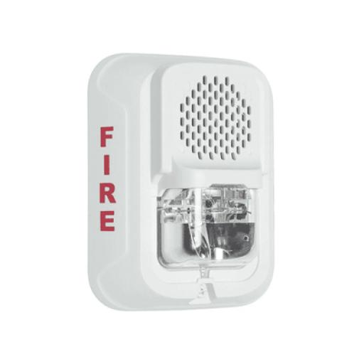 [SYSTEMSENSOR_P2WL-LF] System Sensor Sirena de Baja Frecuencia con Lámpara Estroboscópica / a 2 Hilos / Montaje en Muro / Configuración Estroboscópica Seleccionable / Color Blanco