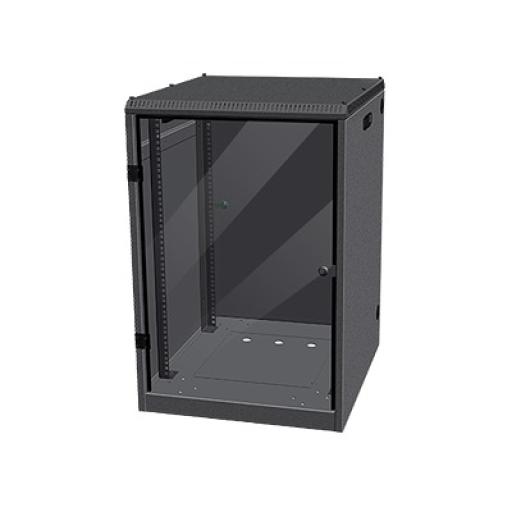 [EPCOM_SR-1928-FV2] Epcom Gabinete de Piso con Puerta Acrílica con Estructura Rack 19" 16 Unidades.