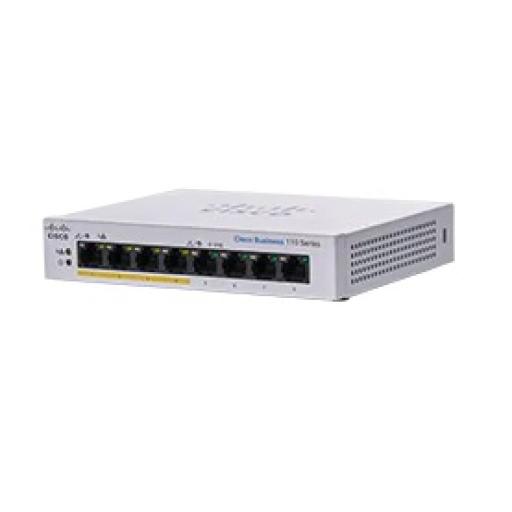 [CISCO_CBS110-8PP-D-NA] Cisco CBS110 UNMANAGED 8-PORT GE PAR TIAL POE DESKTOP EXT PS