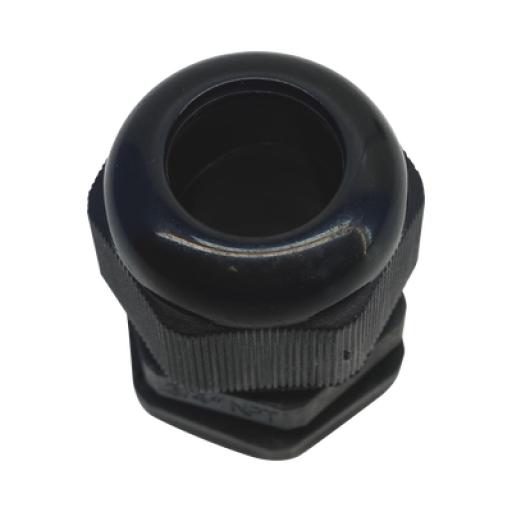 [TXPRO_TXG-PG-34NBK] TX PRO Conector Plástico Negro Tipo Glándula para Rosca NPT 3/4"