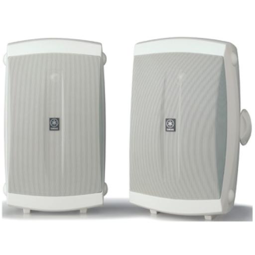 [YAMAHA_NS-AW350W] YAMAHA Altavoz de Montaje en Superficie de 2 vias, Woofer 6.5 in, Tweeter 1 in, Semi-Exterior, 6 ohms, Par Color Blanco