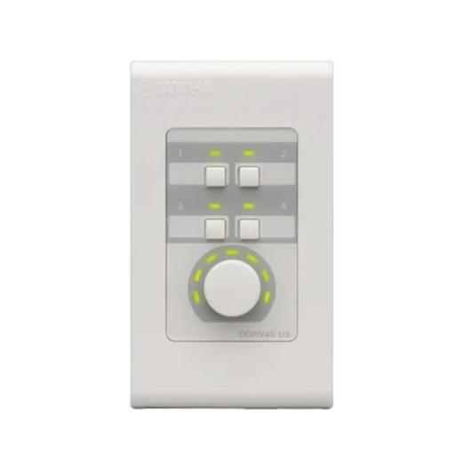 [YAMAHA_DCP1V4S] YAMAHA Panel de Control Digital | 1 Volumen | 4 Switches Configurables | Compatible con Procesadores Serie MA, PA, y MTX