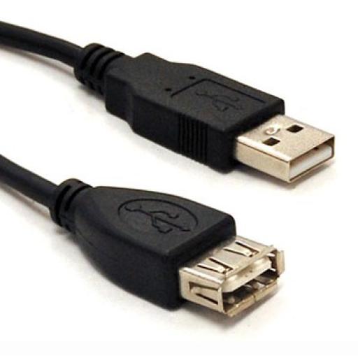 [BROBOTIX_102310] CABLE USB V2.0, EXTENSIÓN MACHO - HEMBRA BRobotix 3.0 m.
