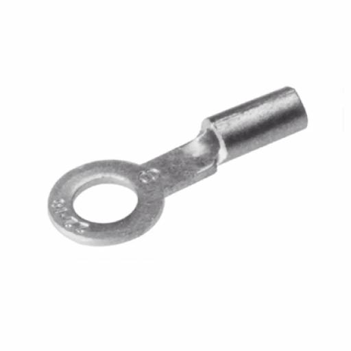 [HUBBELL_HUB-T10-14] Hubbell Zapata Terminal de Ojillo BURNDY para Tornillo de 1/4" (6 mm) y Calibre 12-10 AWG.