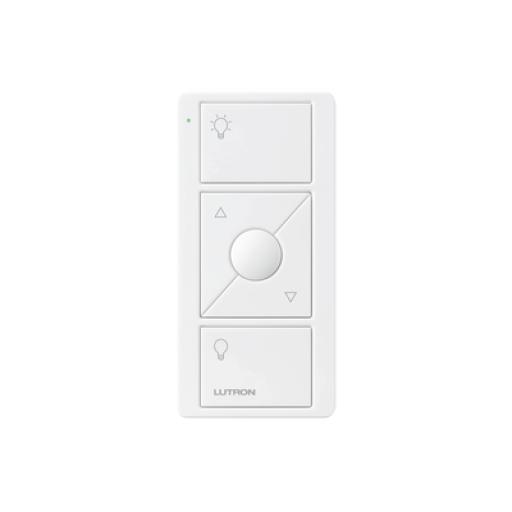 [LUTRON_PJ23BRLGWHL01] Lutron Control remoto PICO 3 botones encender/apagar, subir/bajar intensidad, color blanco, complemente con un atenuador Caseta, RA2, RadioRa2.