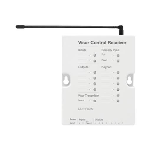 [LUTRON_RRDVCRXWH] Lutron (RadoiRA2) Receptor de control para puertas de garage, regulador de iluminación. 120V, 4 salidas de relay y 2 entradas. Complementar con RRMAIN de RadioRa2 Lutron.