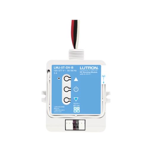 [LUTRON_LMJ5TDVB] Lutron (RadioRA2) Relay control de iluminación 0-10V, carga 5A, 120/277V, compatible con RadioRA2, RA2Select y RR3.