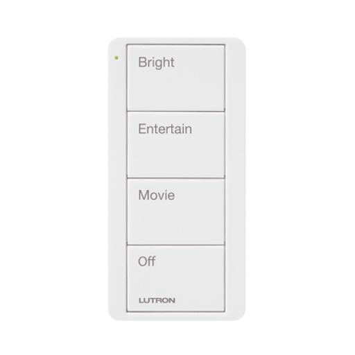 [LUTRON_PJ24BGWHP01] Lutron Control inalambrico PICO, 4 botones para con escenas ya predefinidas y grabado.