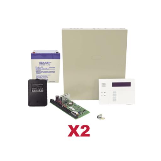 [HONEYWELLHOMERESIDEO_VISTA48DOBLE/6160RF] HONEYWELL HOME RESIDEO 2 Paneles de Alarma VISTA48/6160RF Teclado Alfanumérico con Receptor Inalámbrico, Batería y Transformador