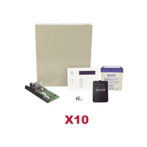 [HONEYWELLHOMERESIDEO_VISTA48KIT10/6160RF] HONEYWELL HOME RESIDEO Kit de 10 Paneles de Alarma VISTA48 con Batería y Transformador