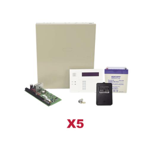 [HONEYWELLHOMERESIDEO_VISTA48KIT5/6160RF] HONEYWELL HOME RESIDEO Kit de 5 Paneles VISTA48 con Batería y Transformador