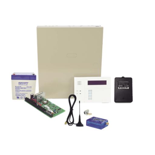 [HONEYWELLHOMERESIDEO_VISTA48MINI2/6160RF] HONEYWELL HOME RESIDEO (1 Año datos ILIMITADO INCLUIDO)  Kit Vista48LA con comunicador MINI012G, Teclado, Gabinete, Bateria y Transformador
