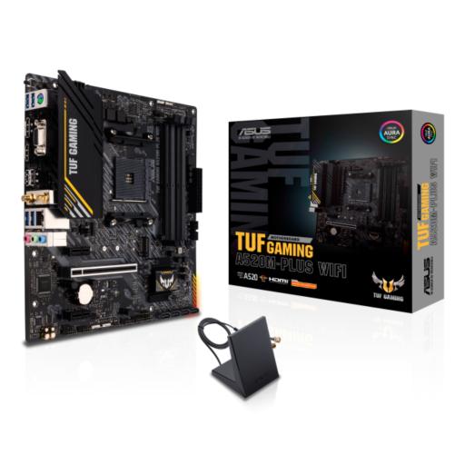 [ASUS_TUF GAMING A520M-PLUS WIFI] Tarjeta Madre ASUS Micro ATX TUF GAMING A520M-PLUS WIFI S-AM4 AMD A520