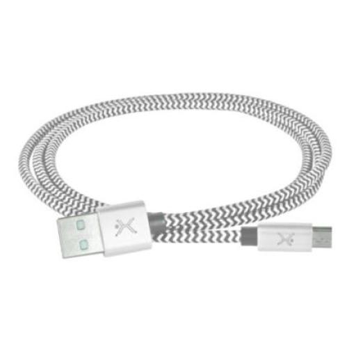 [MANHATTAN_PC-101680] Manhattan Cable USB Perfect Choice Tipo A a Micro Trenzado 1m Color Gris