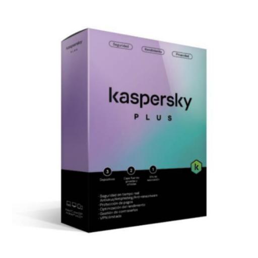 [KASPERSKYLAB_KL1042Z5CFS-22] Kaspersky Lab Licencia Antivirus Kaspersky Plus 1 Año 3 Dispositivos